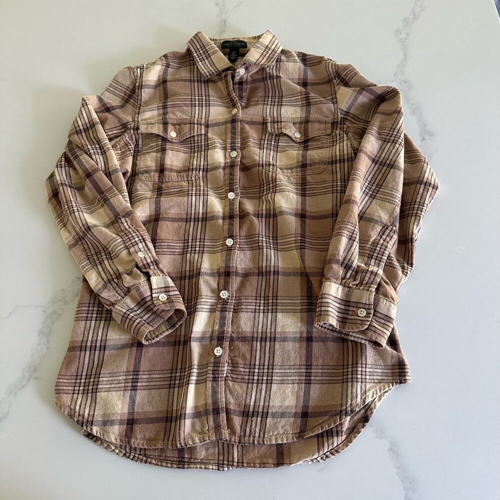 LRL Ralph Lauren Jeans Co. Womens Flannel Size Large